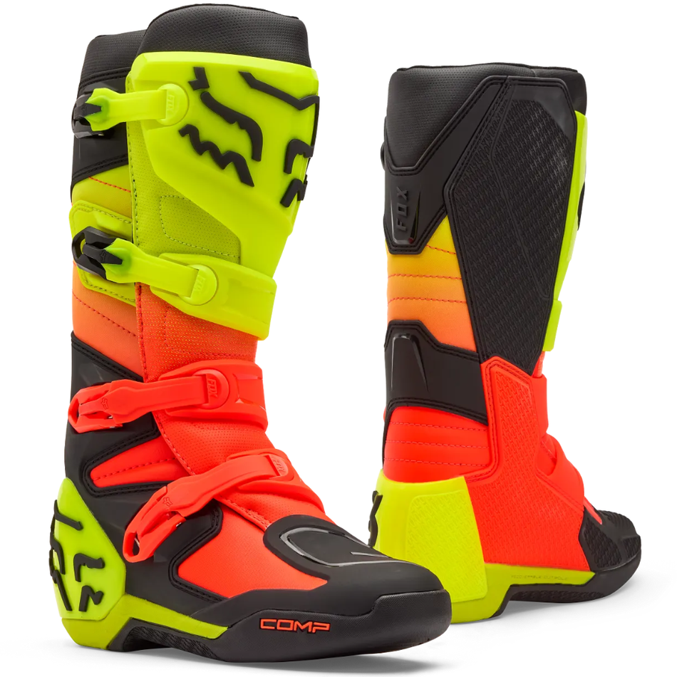 Boots: FOX COMP Orange/Yellow