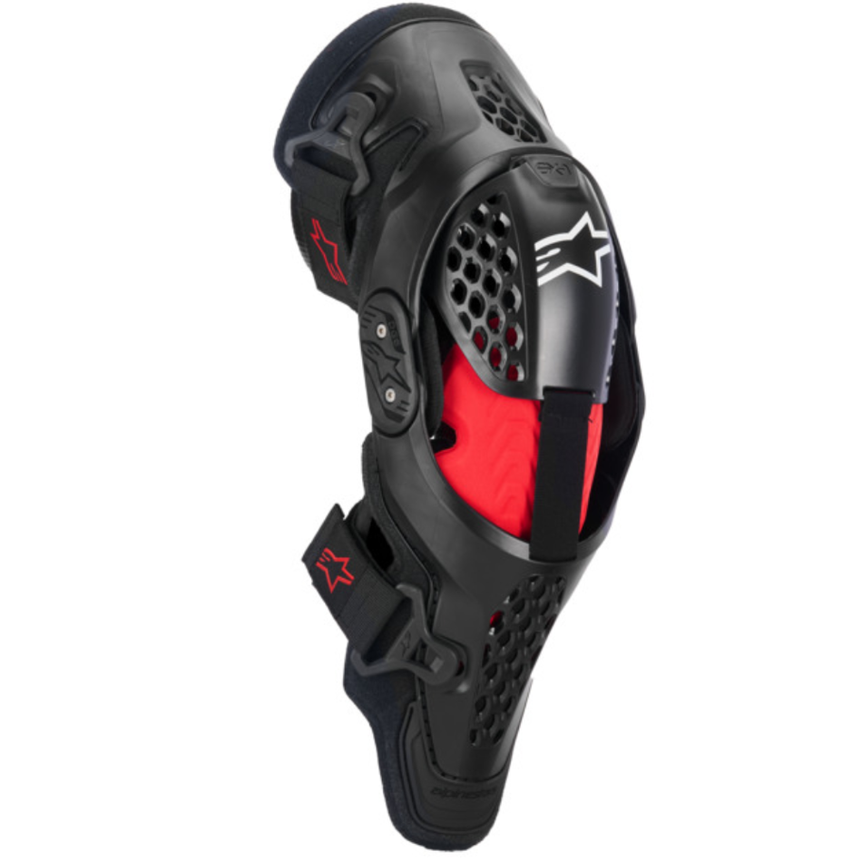 Protection: ALPINESTARS SX1 PLASMA KNEE PROTECTOR Black Red Cool-Gray