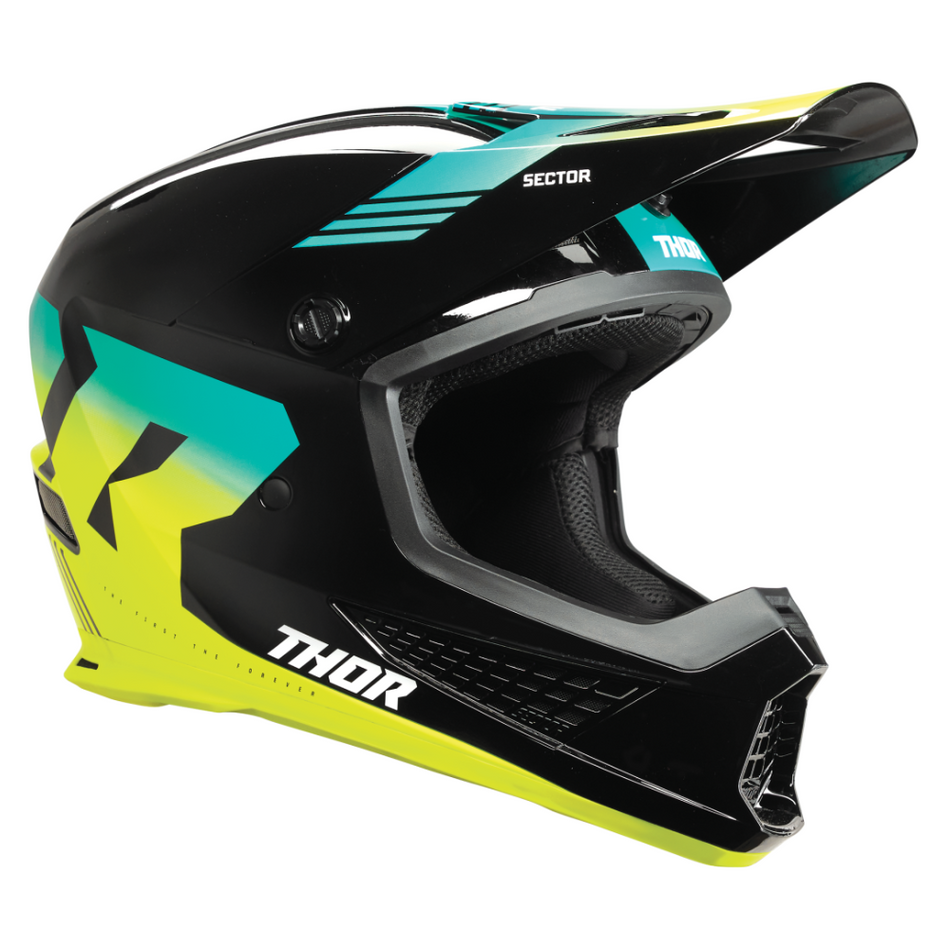 Helmet: THOR 2025 SECTOR 2 Carve Black/Acid