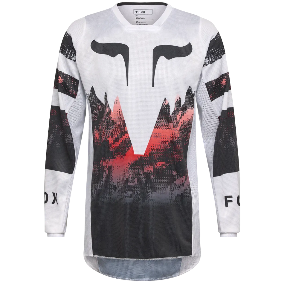 Jersey: FOX 180 KAIROS White/Flo Red