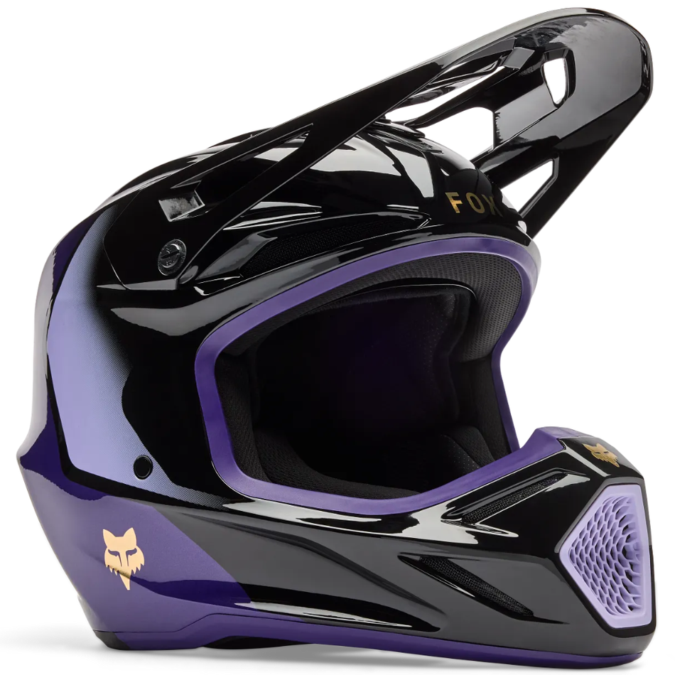 Helmet: FOX V3 DRIP Black/Purple