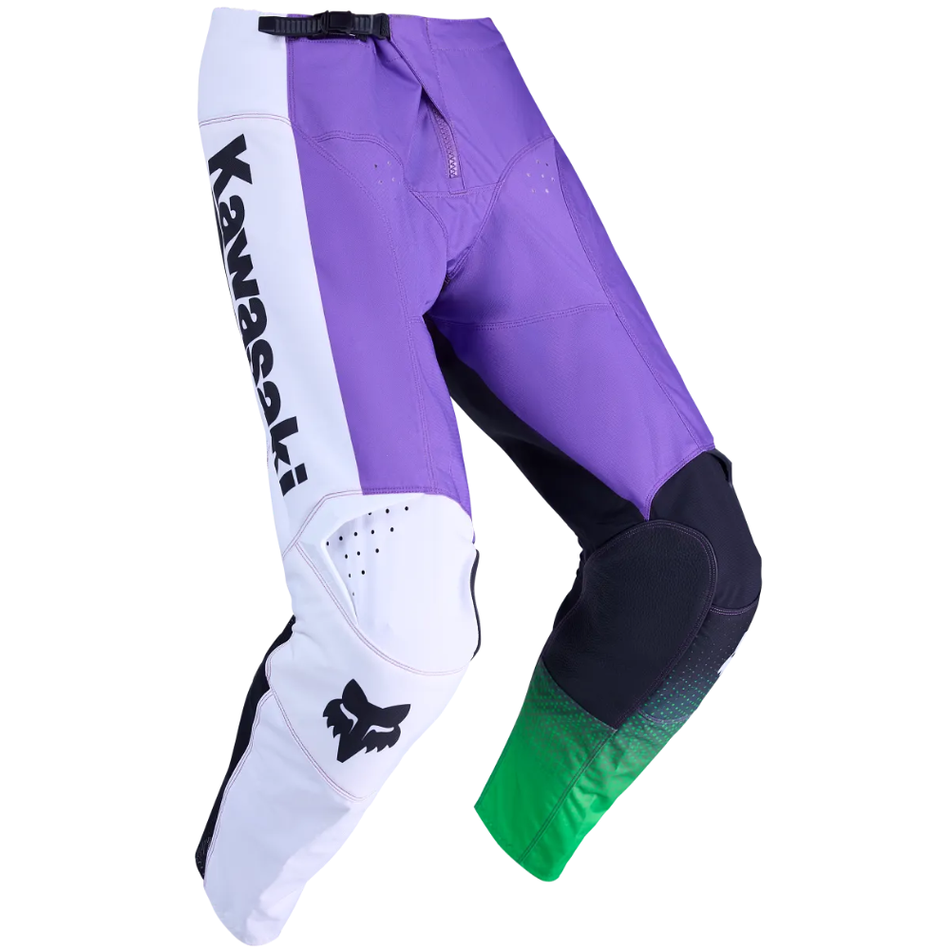 Pants: FOX 180 KAWASAKI Purple/White