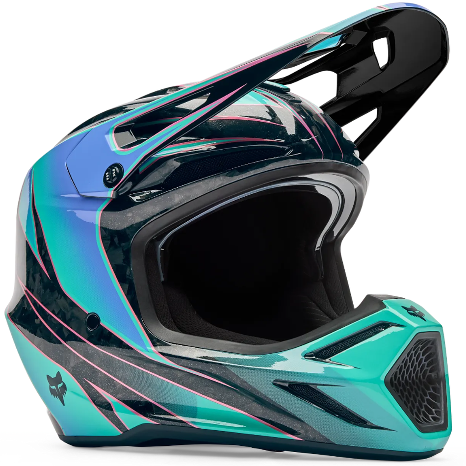 Helmet: FOX V3 RS CANVAS Aqua