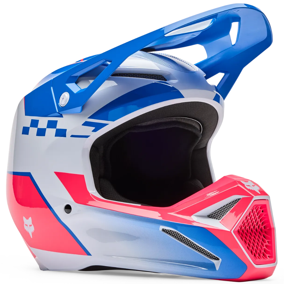 Helmet: FOX Youth V1 COLLECT Blue/Pink