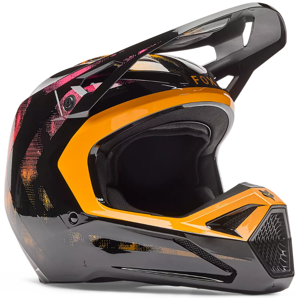 Helmet: FOX Youth V1 KAIROS Tangerine