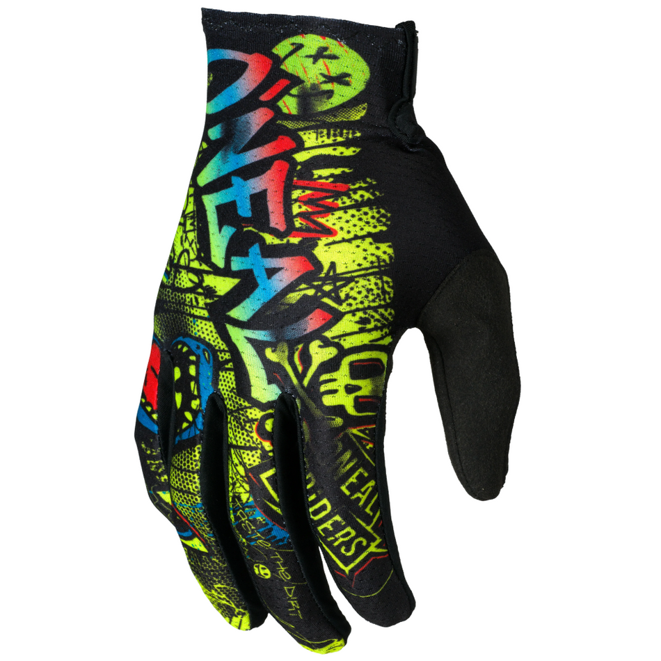 Gloves: ONEAL 2026 Youth MATRIX RANCID Black/N-Yellow