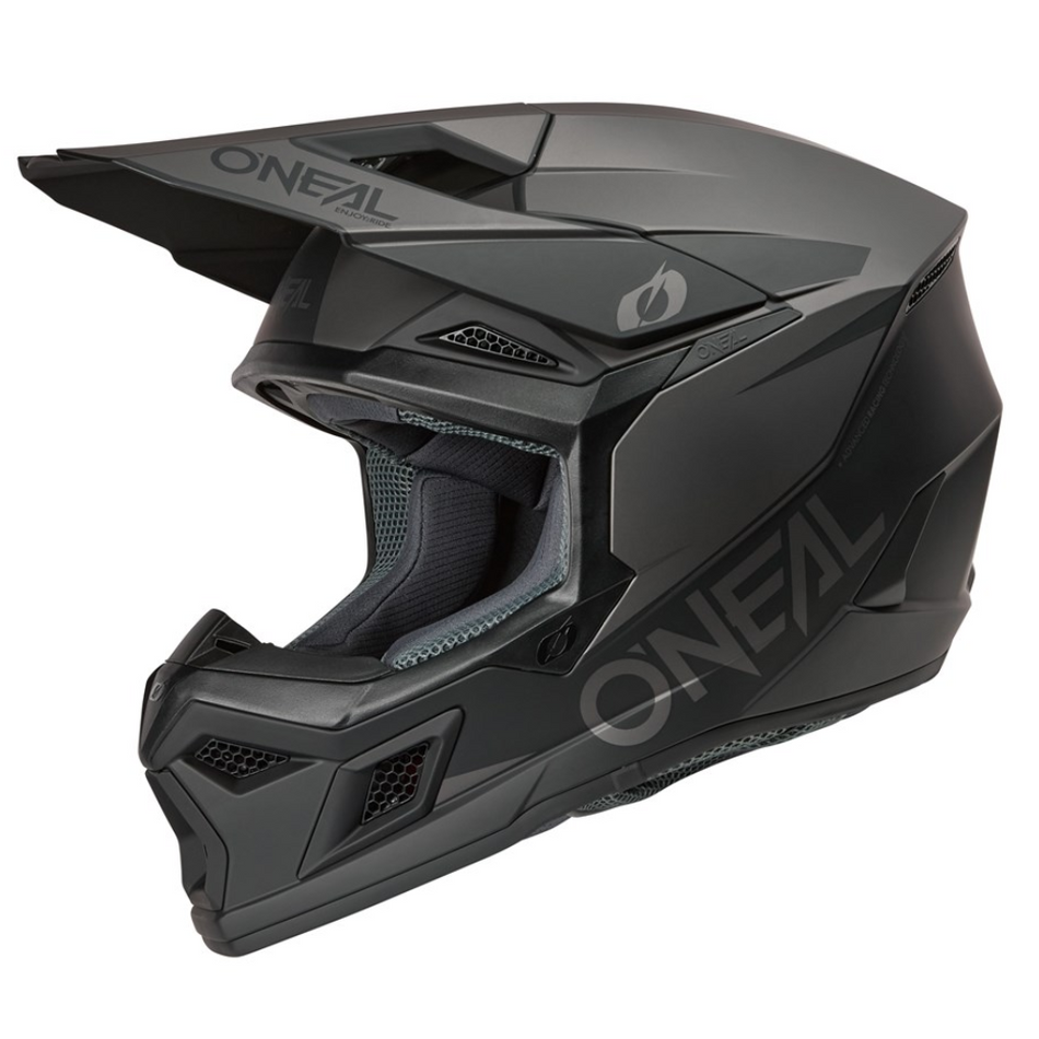 Helmet: ONEAL 2026 3SRS SOLID Black/Grey
