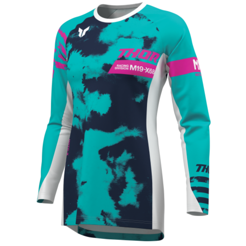Jersey: THOR Women LAUNCHMODE BLEACH White/Aqua