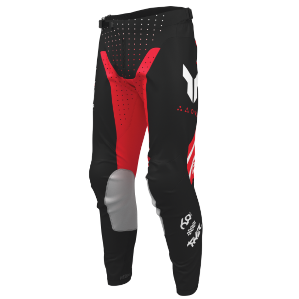 Pants: THOR LAUNCHMODE FUTURA Black/Red