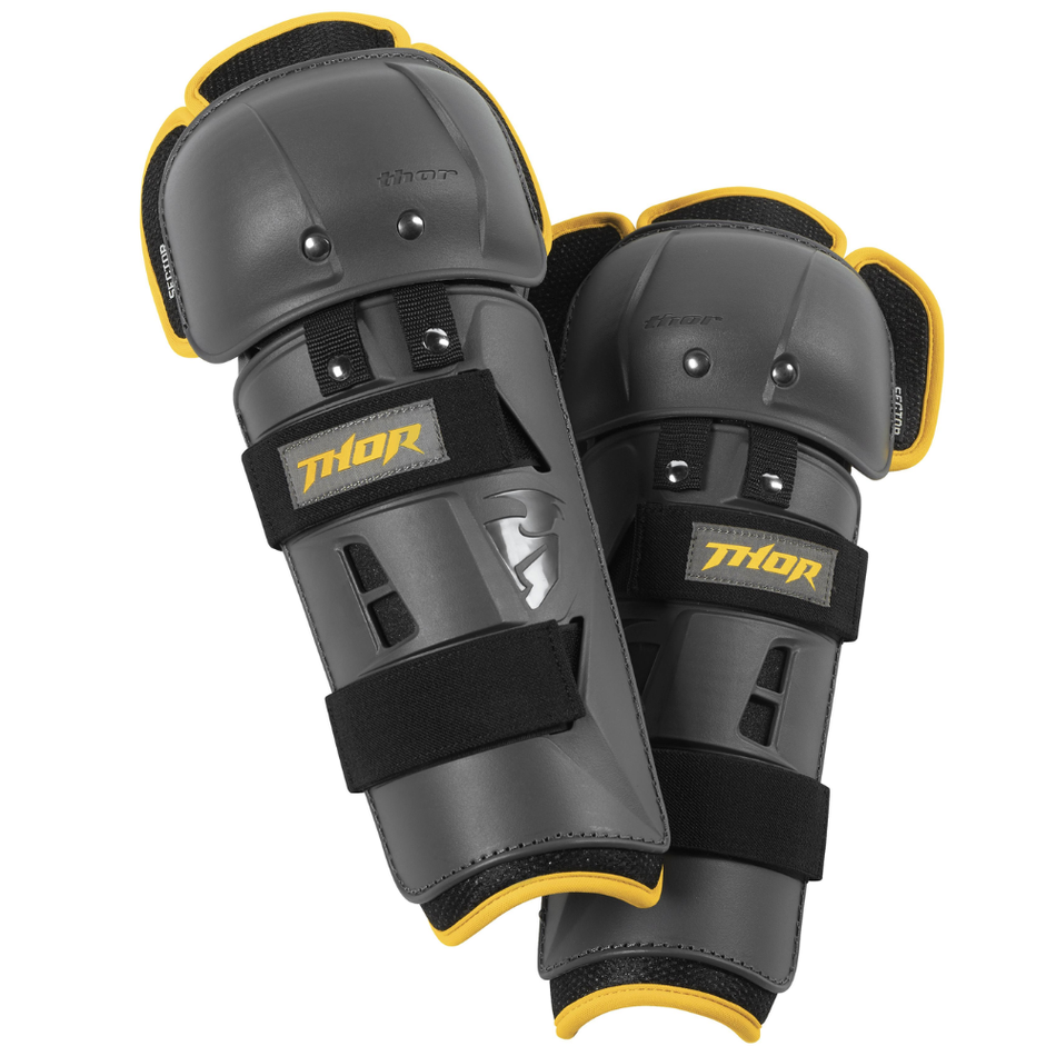 Protection: THOR SECTOR GP KNEE GUARD Charcoal/Yellow