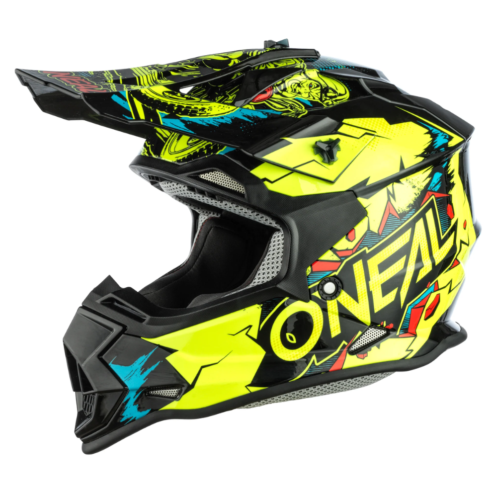 Helmet: ONEAL 2023 Youth 2 SRS VILLAIN Neon/Yell