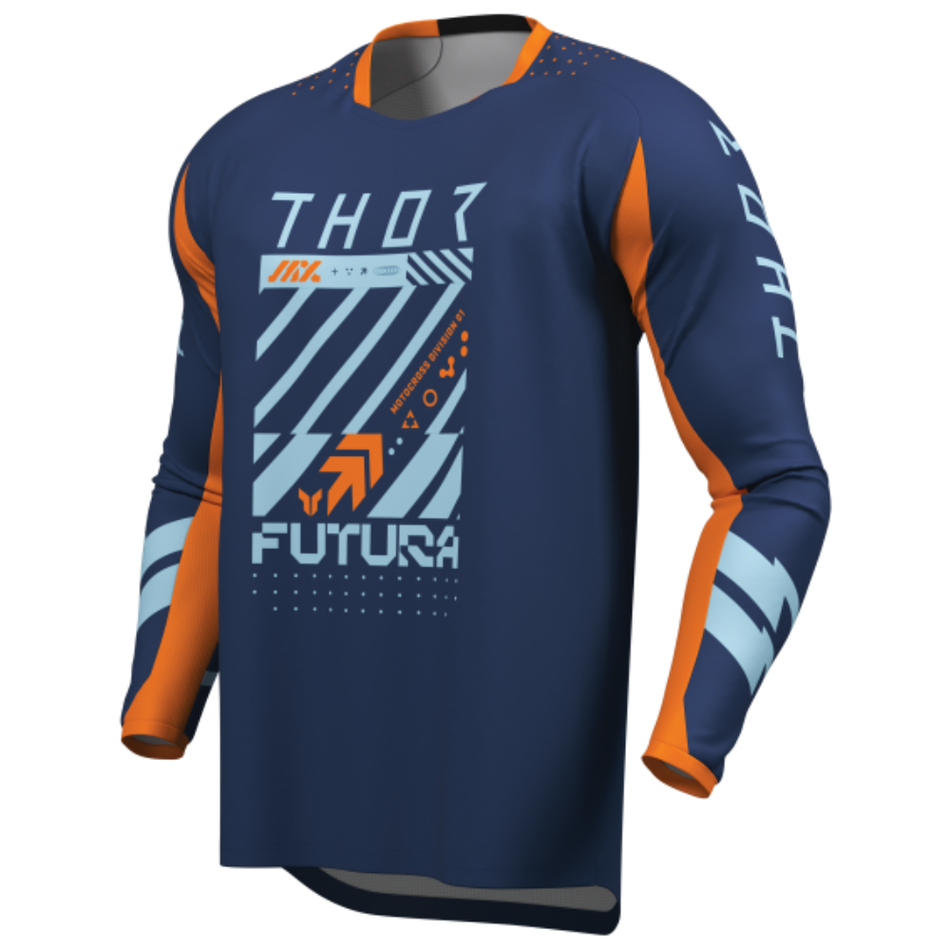 Jersey: THOR Youth LAUNCHMODE FUTURA Navy/Orange