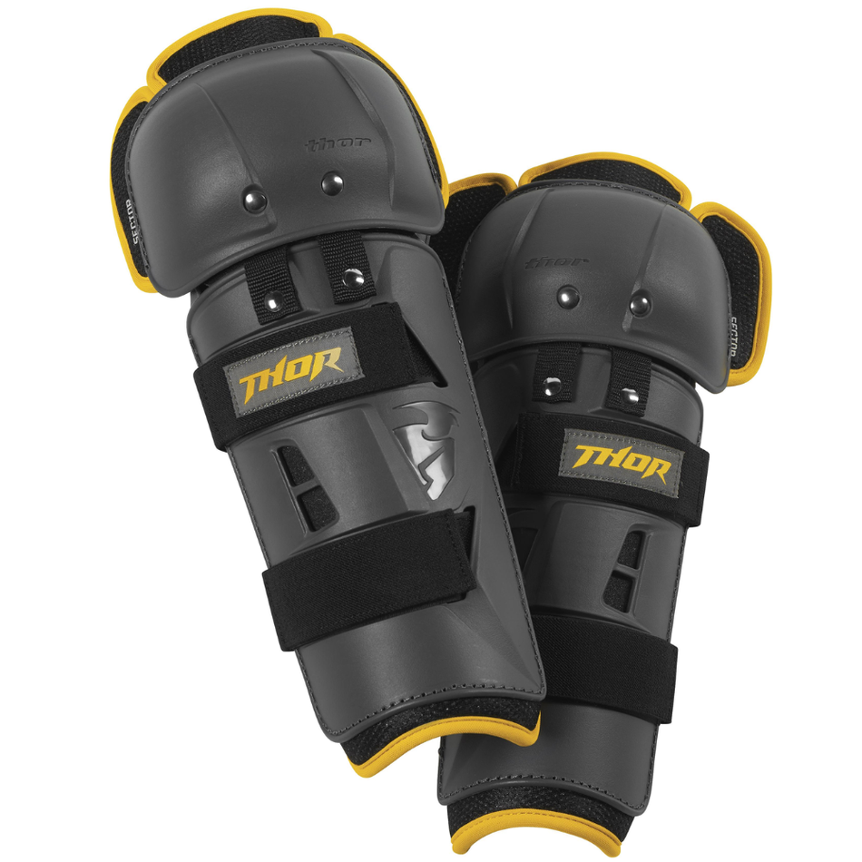 Protection: THOR Youth SECTOR GP KNEE GUARD Charcoal/Yellow