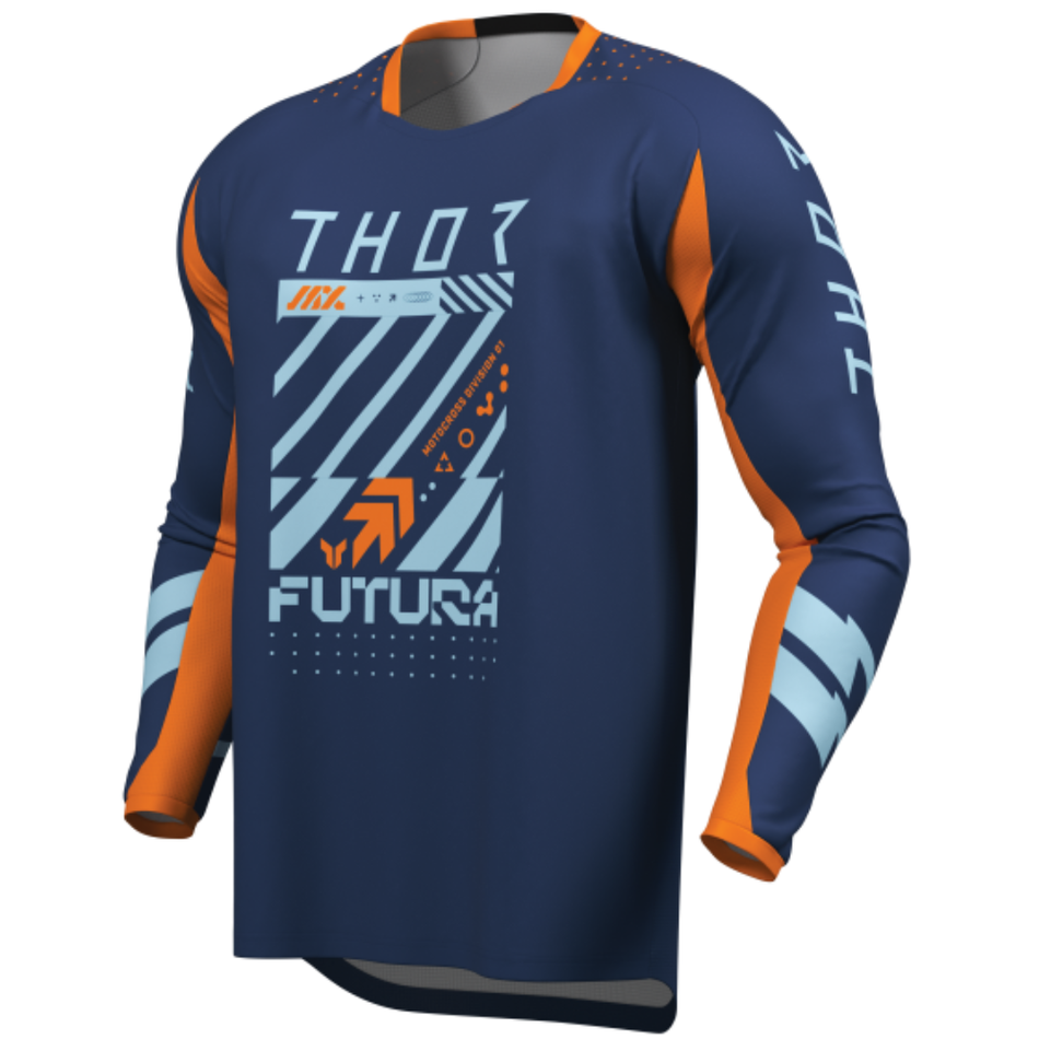 Jersey: THOR LAUNCHMODE FUTURA Navy/Orange