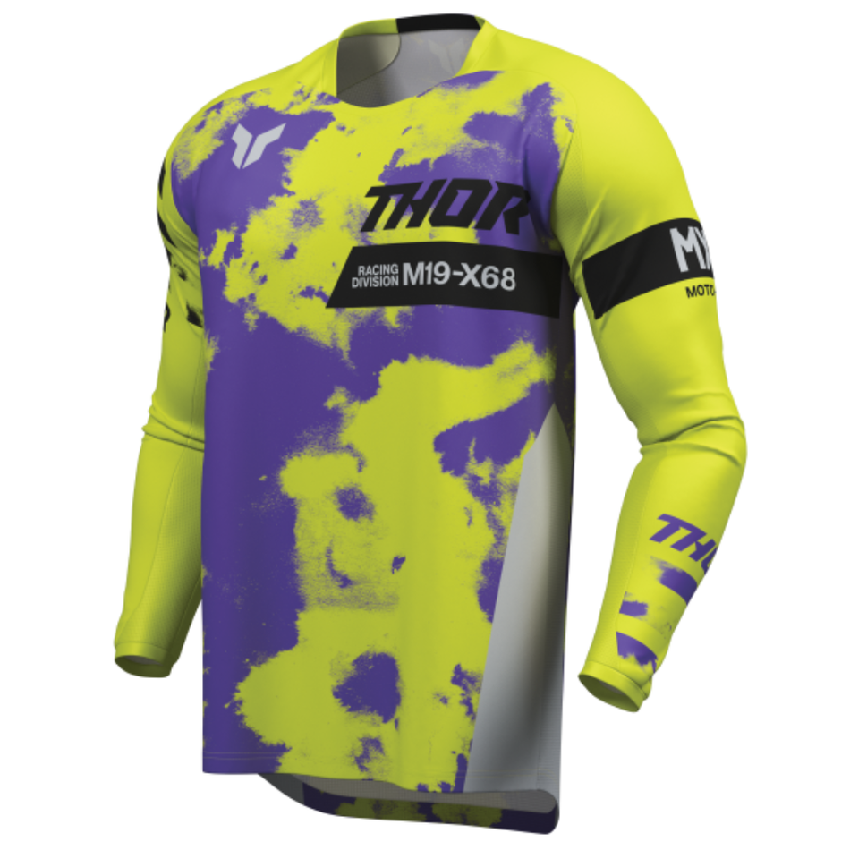 Jersey: THOR LAUNCHMODE BLEACH Grey/Acid