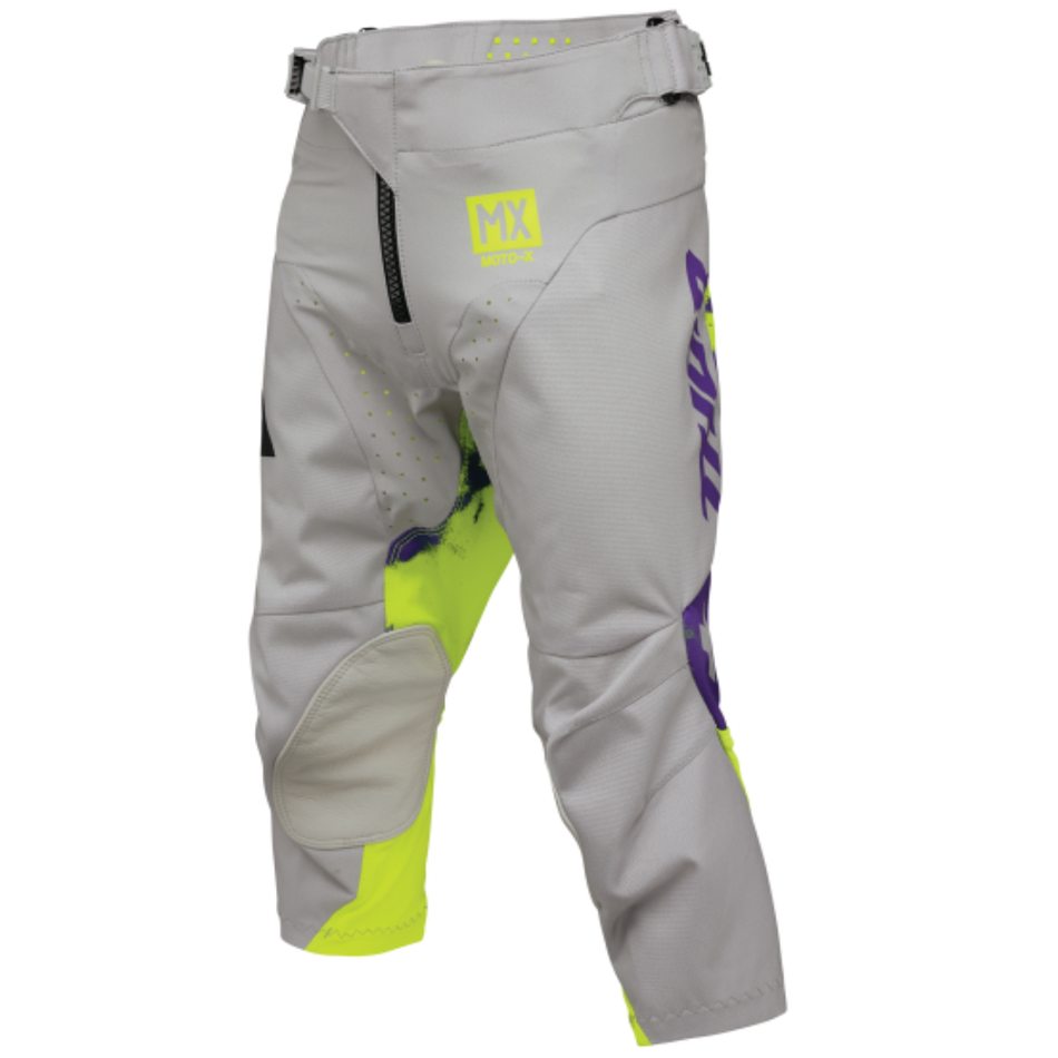 Pants: THOR Youth LAUNCHMODE BLEACH Gray/Acid