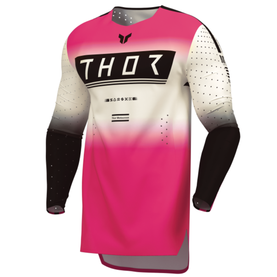Jersey: THOR SPORTMODE GEO Vintage White/Pink