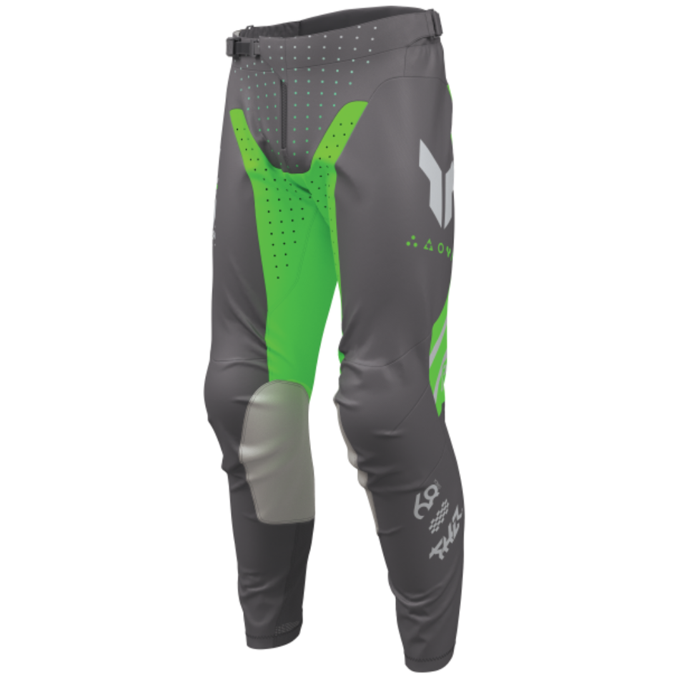 Pants: THOR LAUNCHMODE FUTURA Charcoal/Green