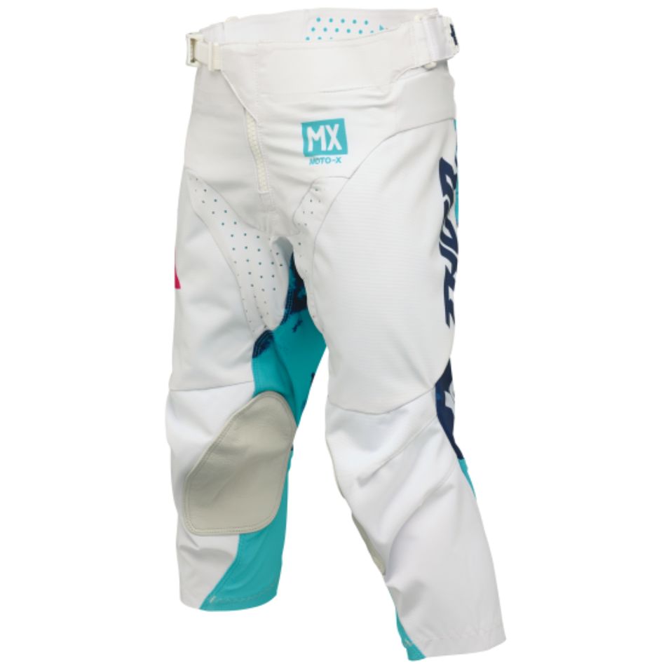 Pants: THOR Youth LAUNCHMODE BLEACH White/Aqua