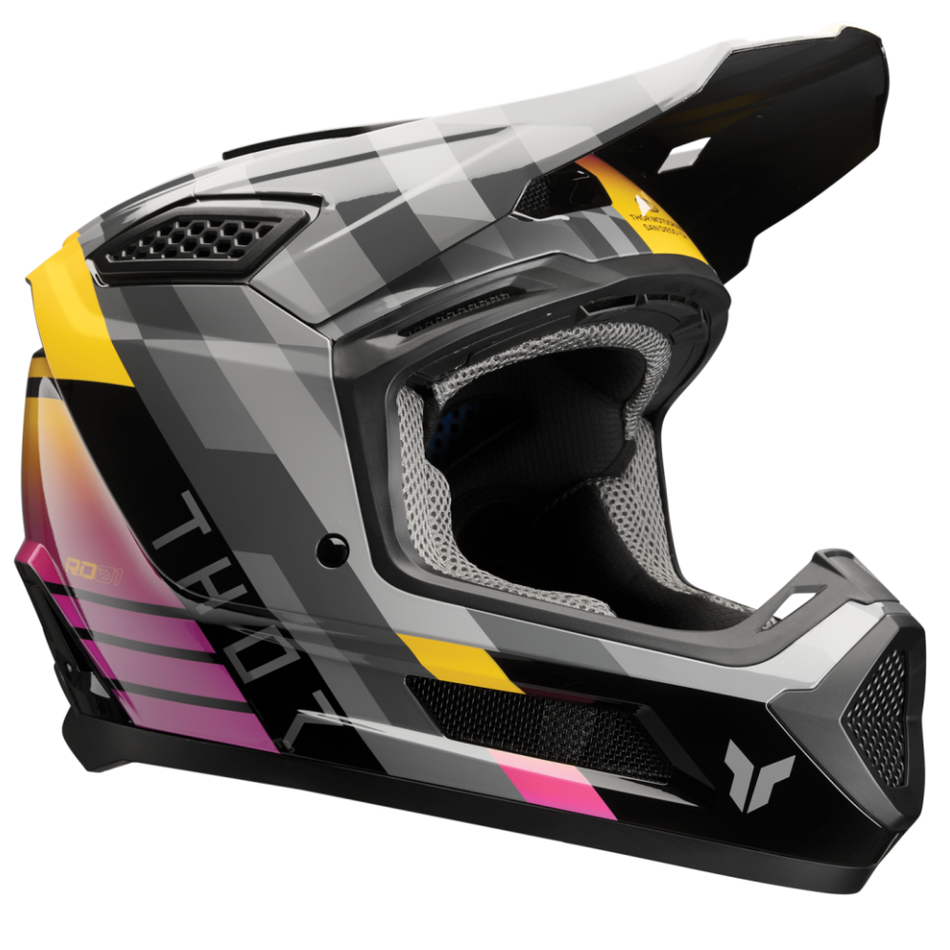 Helmet: THOR FLEET CAMBER Black/Magenta