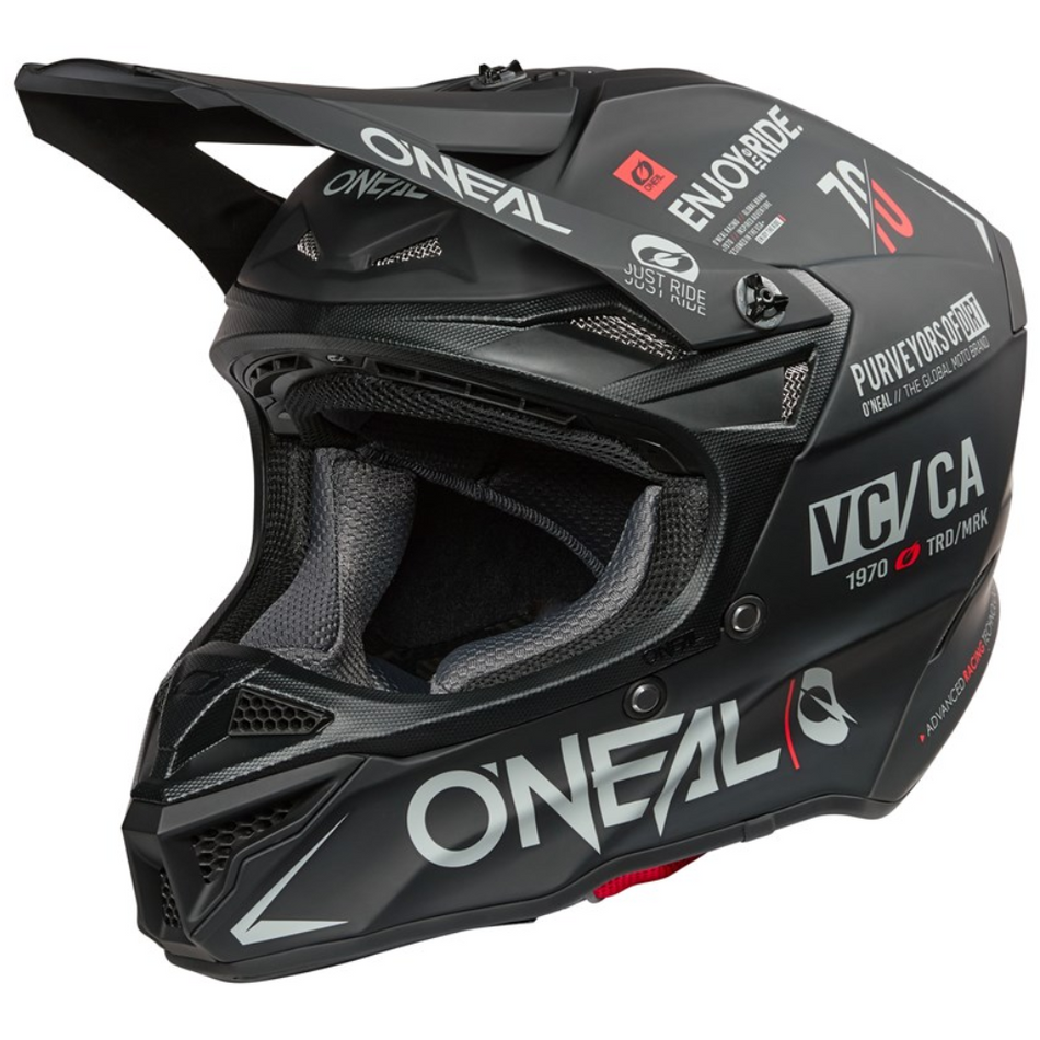 Helmet: ONEAL 2026 5SRS BRAND Black/Grey