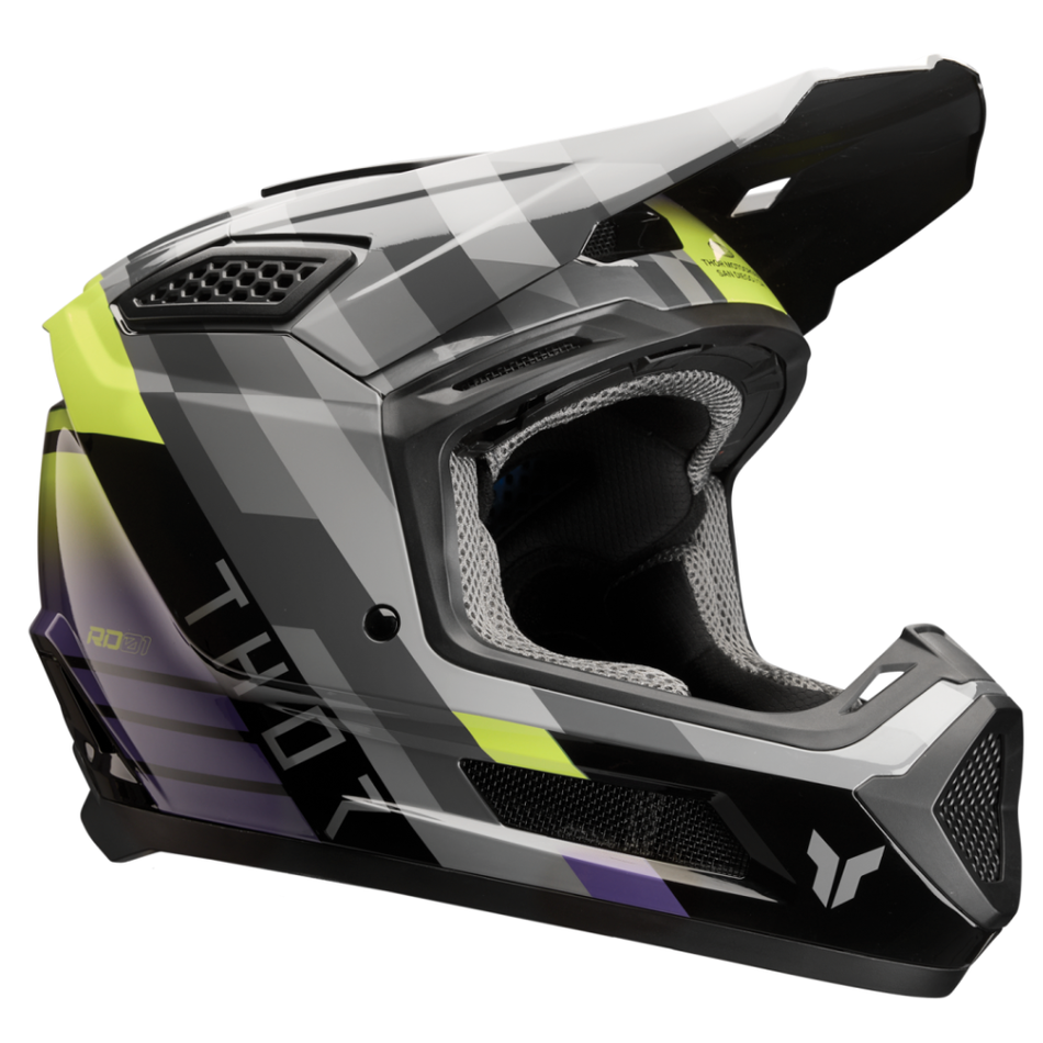 Helmet: THOR FLEET CAMBER Black/Purple