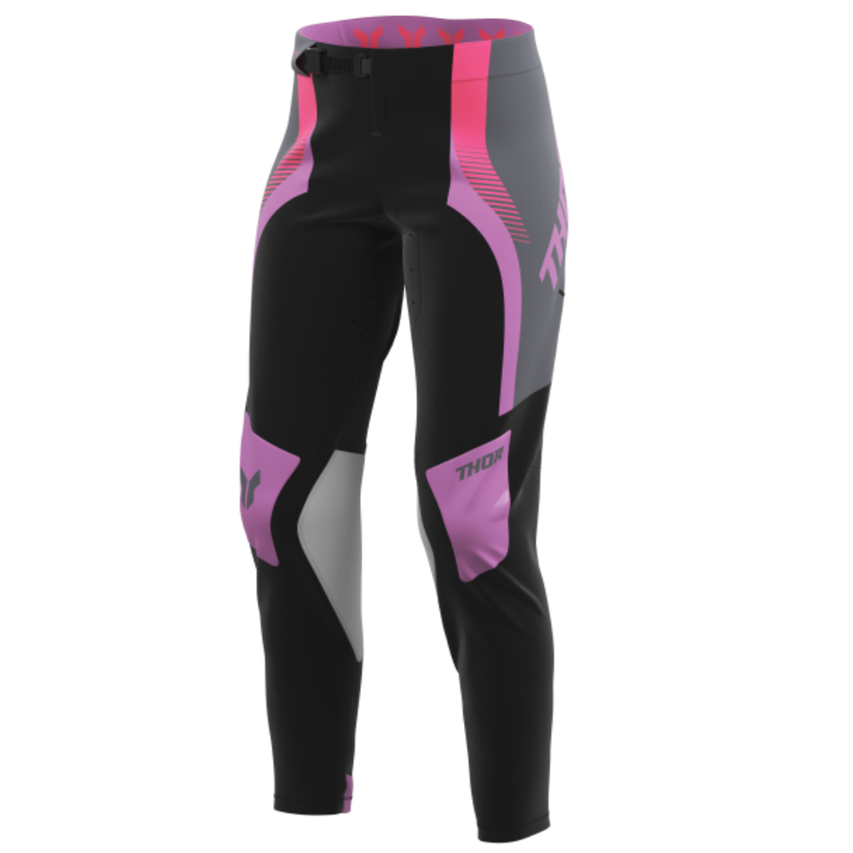 Pants: THOR Women SPORTMODE VELOCITY Black/Orchid