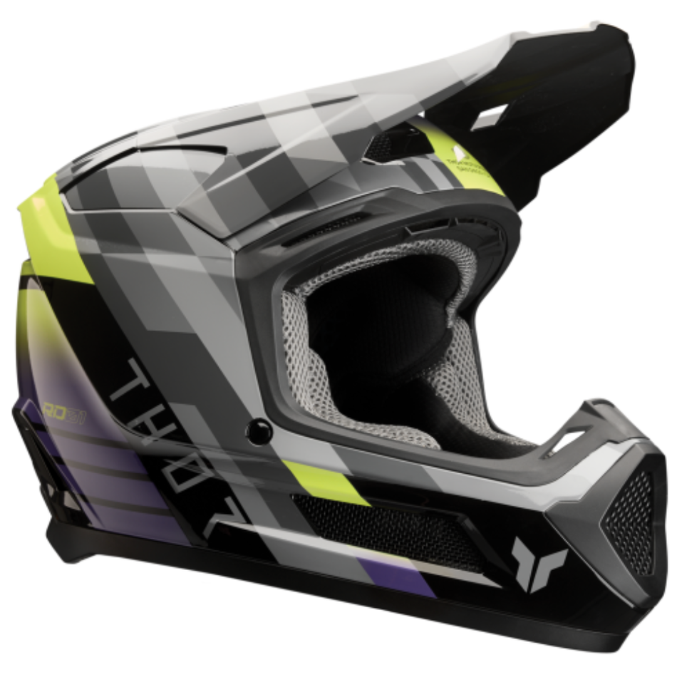 Helmet: THOR Youth FLEET CAMBER Black/Purple