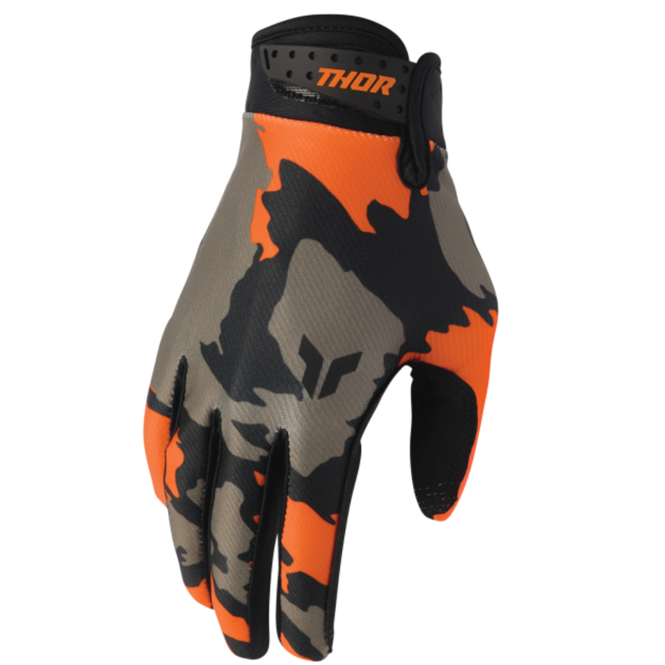 Gloves: THOR LAUNCHMODE HUNTER Orange/Black