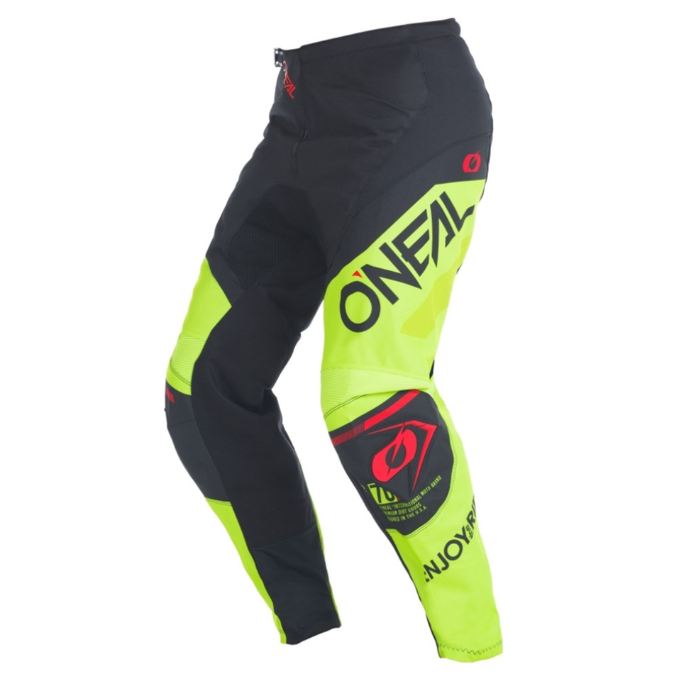 Pants: ONEAL Youth ELEMENT FACTOR Black/Neon