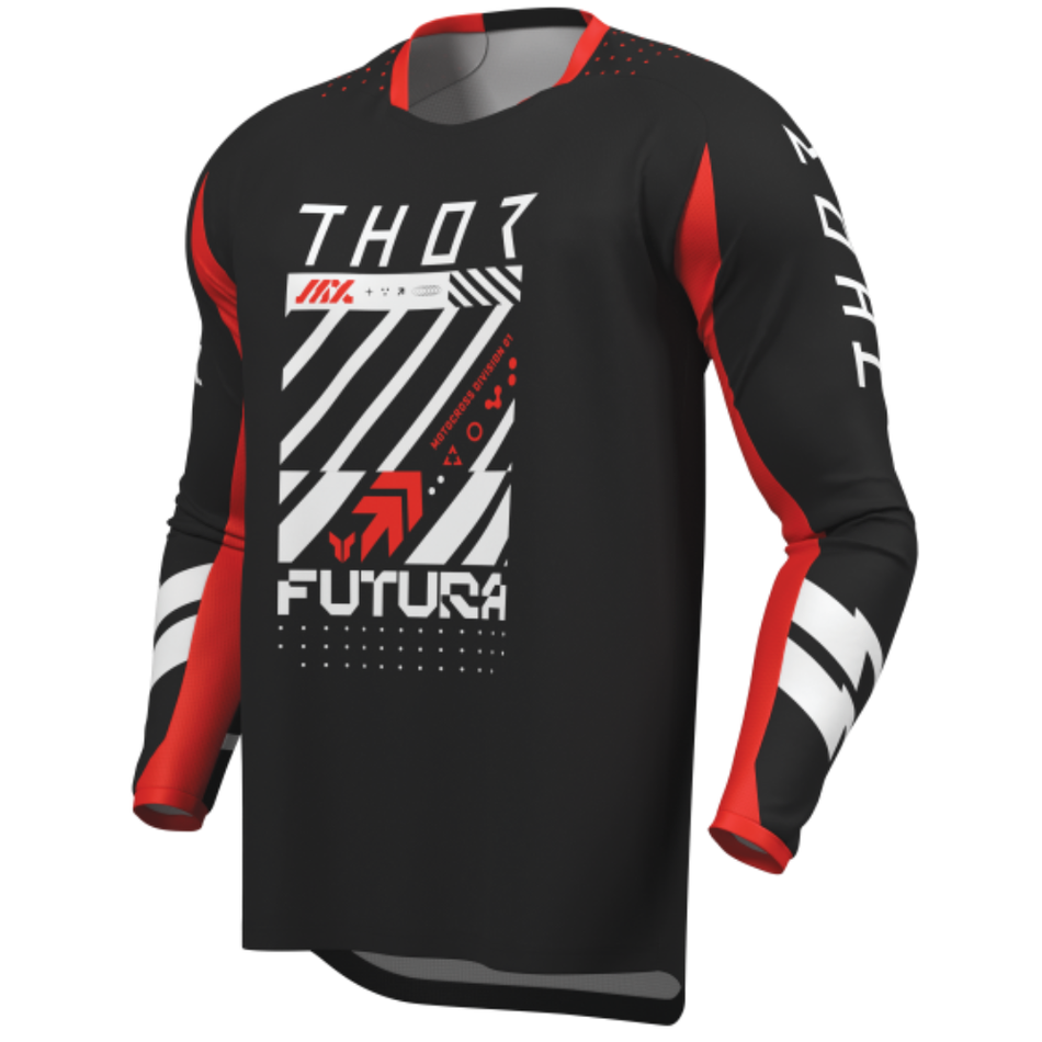 Jersey: THOR LAUNCHMODE FUTURA Black/Red