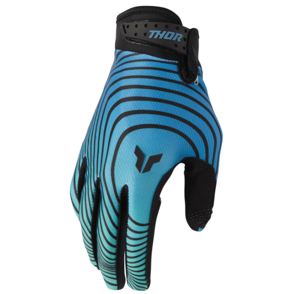 Gloves: THOR LAUNCHMODE IDENTITY Teal/Black