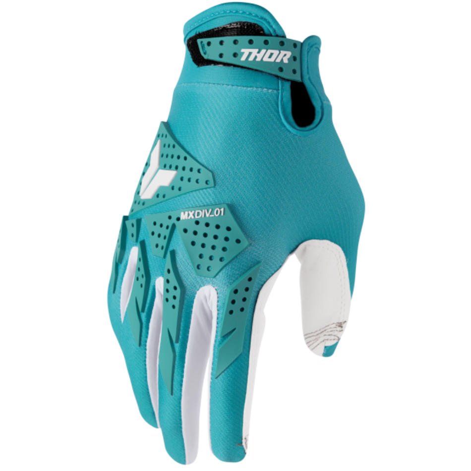 Gloves: THOR Women LAUNCHMODE XP Aqua
