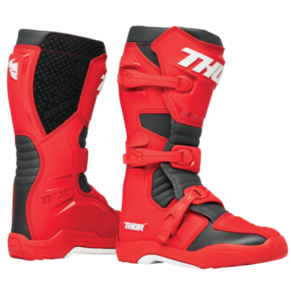 Boots: THOR BLITZ XR Red/Charcoal