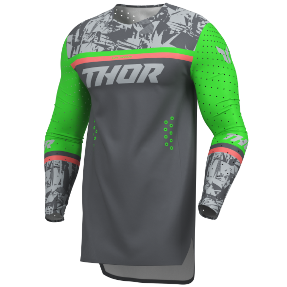 Jersey: THOR SPORTMODE PUNKD Charcoal/Green