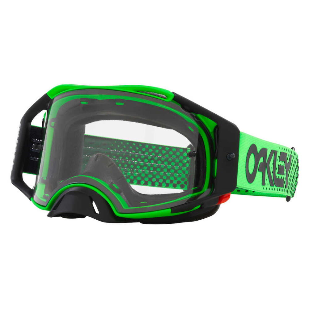 Goggles: Oakley AIRBRAKE Moto B1B Green Clear