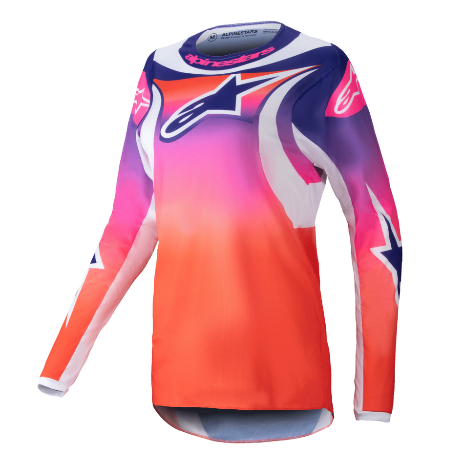 Jersey: ALPINESTARS 2025 Women FLUID WURX Multicolor/White