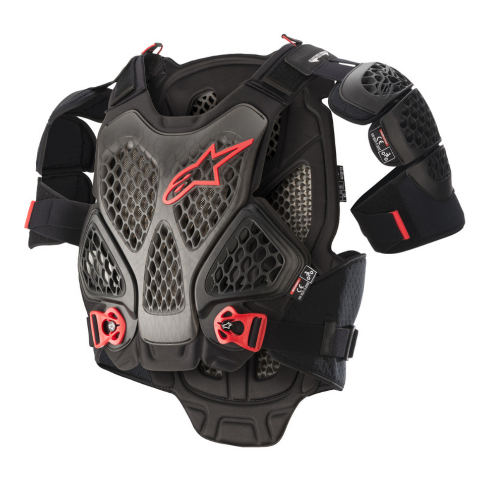 Protection: ALPINESTARS A6 CHEST ARMOUR Black/Anthracite/Red