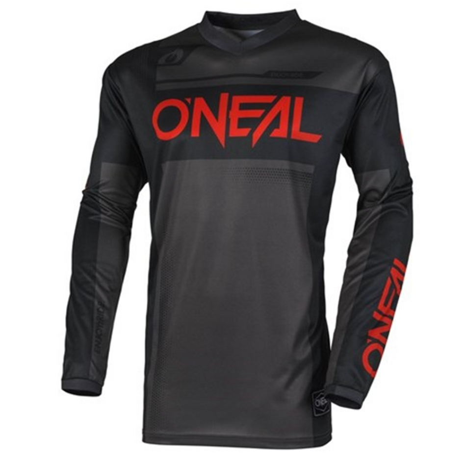 Jersey: ONEAL 2025 Youth ELEMENT RACEWEAR V.25 Black/Gray/Red