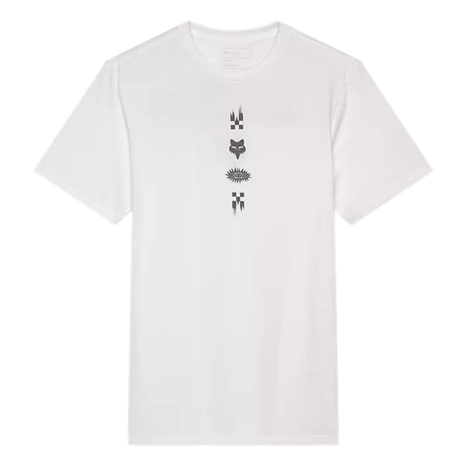 Tee: FOX 2025 CHECKERED SS PREM Optic White