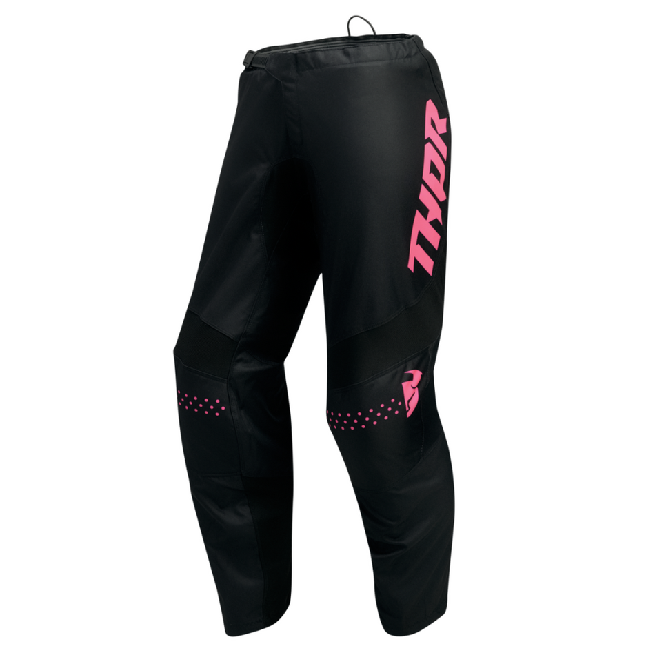 Pants: THOR 2025 Women SECTOR Minimal Black/Flo Pink