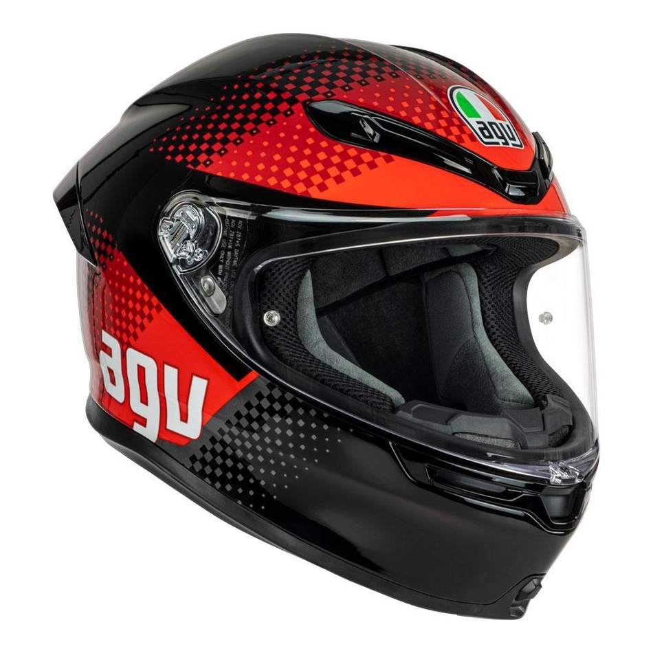 Helmet: AGV K6S FISION Black/Red