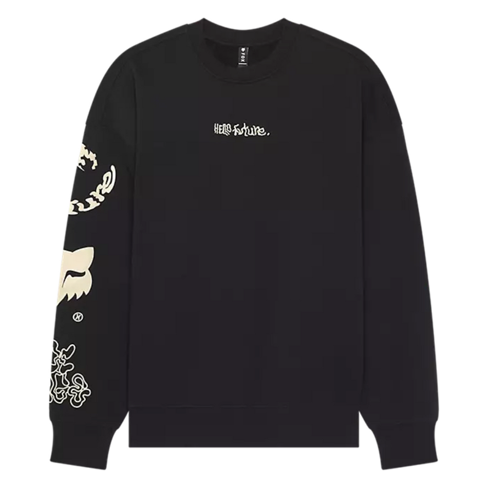 Fleece: FOX 2025 HELLO FUTURE OVERSIZED CREW Black
