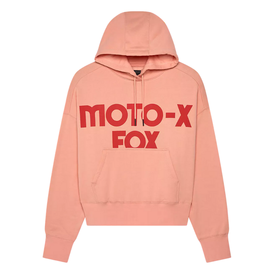Hoodie: FOX 2025 Women MOTO-X OVERSIZED FLC PO Pale Pink