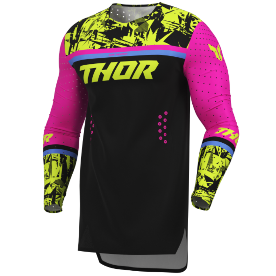 Jersey: THOR SPORTMODE PUNKD Black/Fuchsia