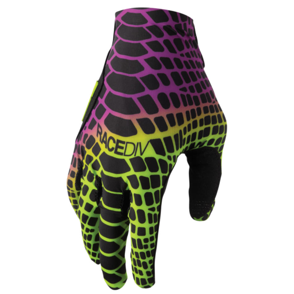 Gloves: THOR SPORTMODE Cobra Acid/Purple