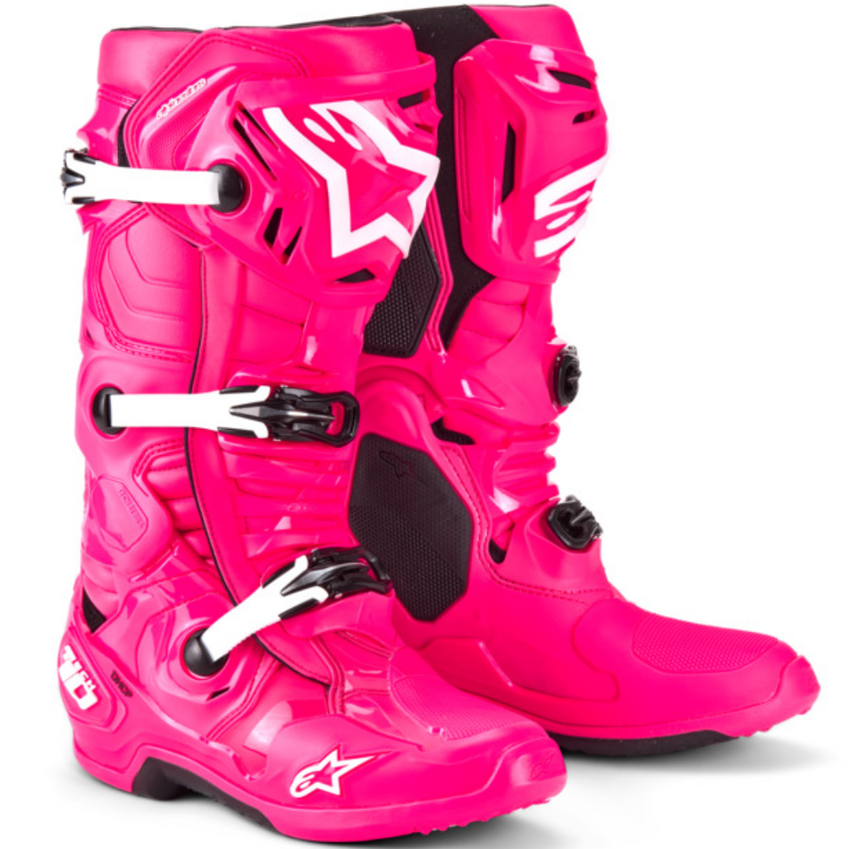 Boots: ALPINESTARS 2026 TECH 10 Diva Pink/White