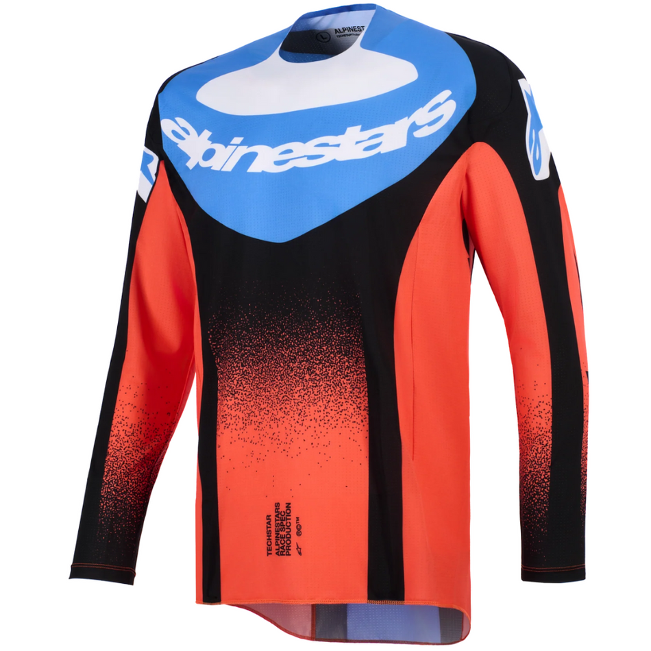 Jersey: ALPINESTARS 2026 TECHSTAR KNIF Orange/Black/Ucla Blue