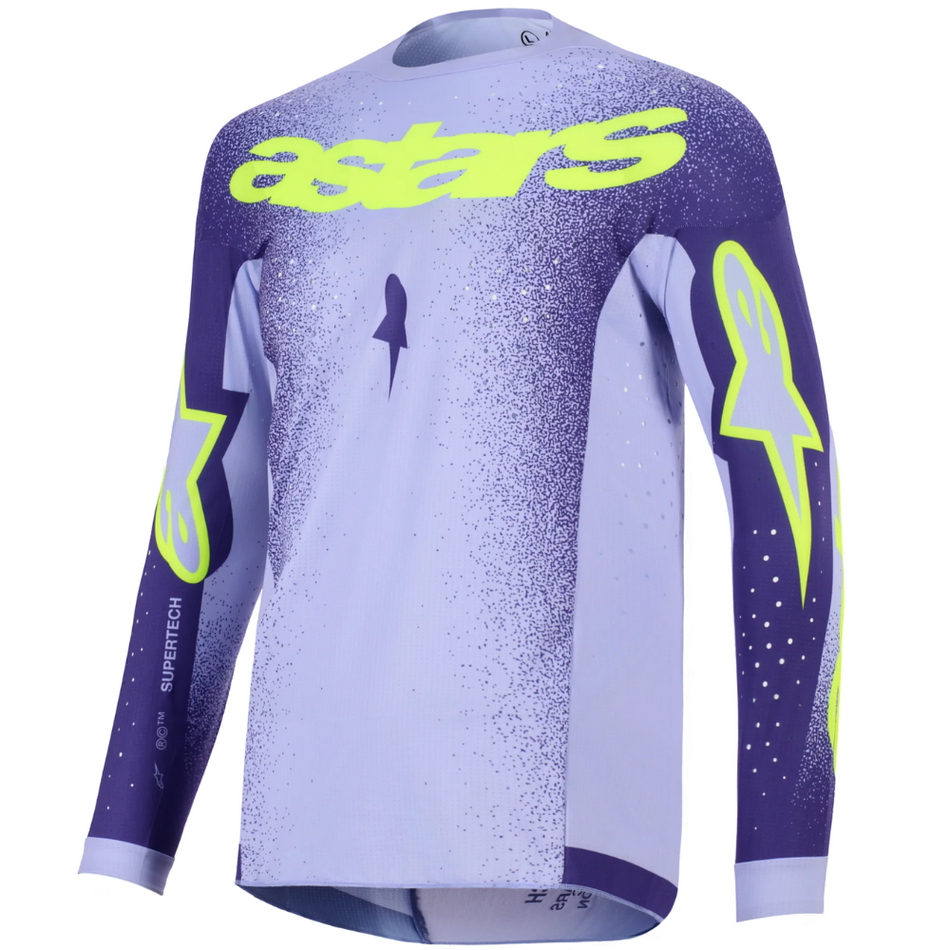 Jersey: ALPINESTARS 2026 SUPERTECH SCENZ Purple/Yellow Fluo