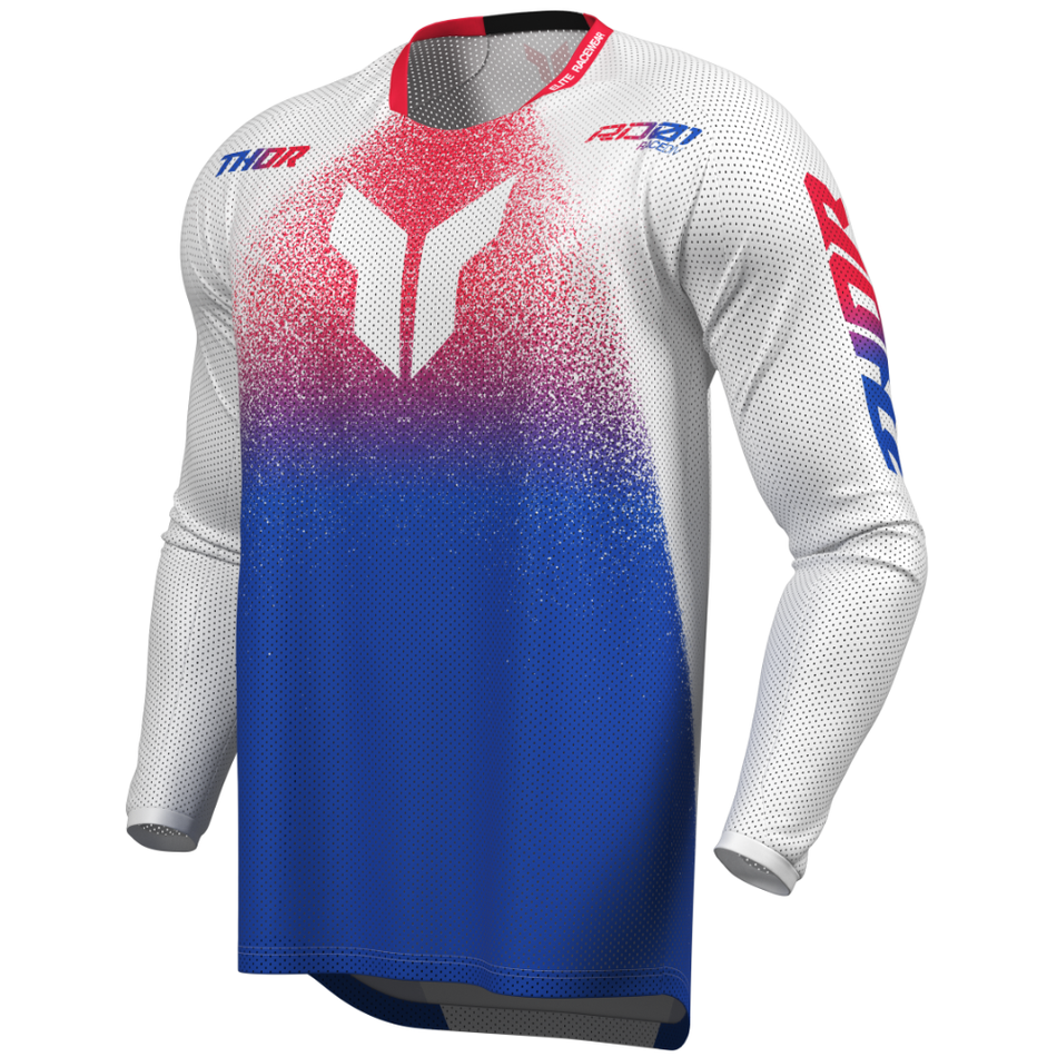 Jersey: THOR LAUNCHMODE AIR Darkside White/Blue
